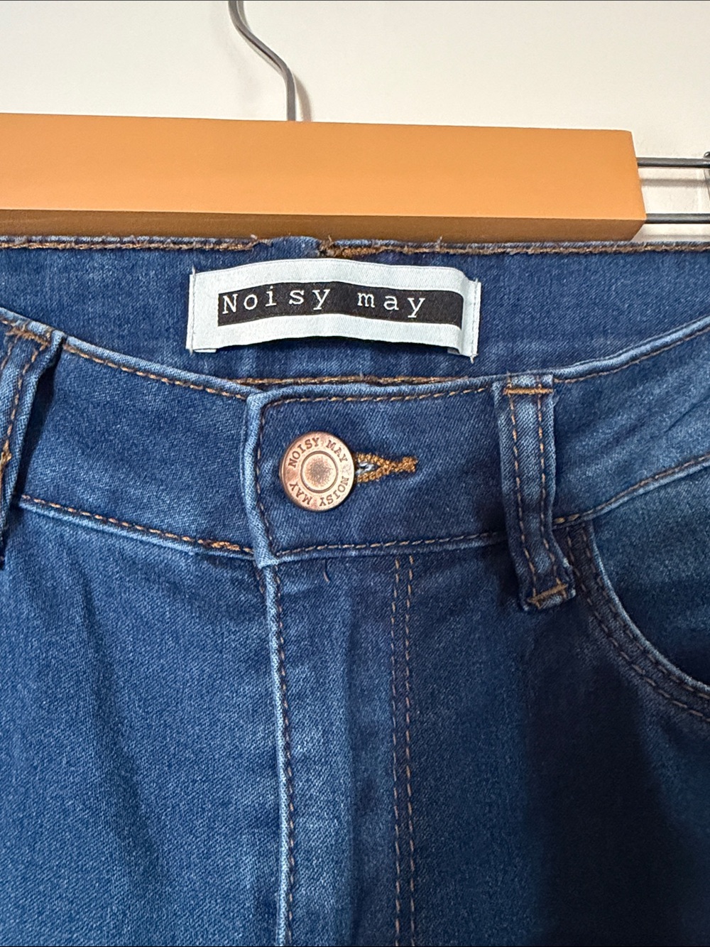 Noisy May Lucy Dark Blue High-Waist Jegging Skinny Jeans size S/M - Picture 3 of 10